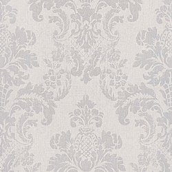 Galerie Wallcoverings Product Code 200257 - Venise Wallpaper Collection - White Grey Colours - Damask Design