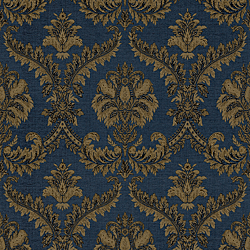 Galerie Wallcoverings Product Code: 23609 - Italian Classics 4 Wallpaper Collection Galerie Wallcoverings Product Code 23609 - Italian Classics 4 Wallpaper Collection - Blue Gold Colours - Traditional Damask Design
