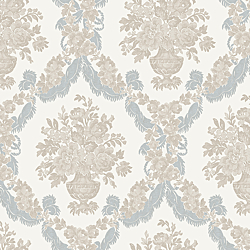 Galerie Wallcoverings Product Code: 23626 - Italian Classics 4 Wallpaper Collection Galerie Wallcoverings Product Code 23626 - Italian Classics 4 Wallpaper Collection - Blue Beige Colours - Floral Damask Design