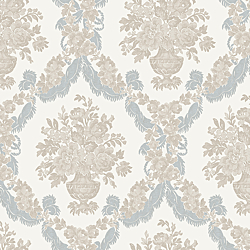 Galerie Wallcoverings Product Code 23626 - Italian Classics 4 Wallpaper Collection - Blue Beige Colours - Floral Damask Design