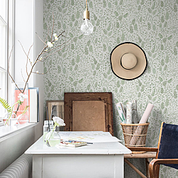 Galerie Wallcoverings Product Code: 27014R - Morgongava Wallpaper Collection Galerie Wallcoverings Product Code 27014R - Morgongava Wallpaper Collection - Green Colours - Vera Design
