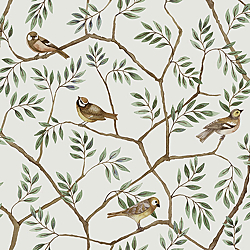 Galerie Wallcoverings Product Code 27017 - Morgongava Wallpaper Collection - Green Brown Colours - August Design