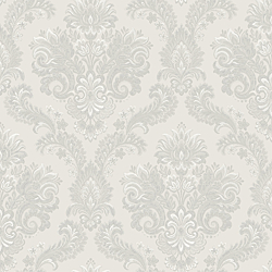 Galerie Wallcoverings Product Code: 28821 - Italian Style Wallpaper Collection Galerie Wallcoverings Product Code 28821 - Italian Style Wallpaper Collection - Silver Grey Colours - DAMASCO CAIRO Design