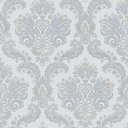 Galerie Wallcoverings Product Code 28826 - Italian Style Wallpaper Collection - Blue Colours - DAMASCO CAIRO Design