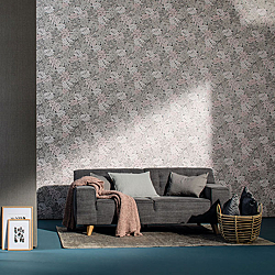 Galerie Wallcoverings Product Code: 30433R - Essentials Wallpaper Collection Galerie Wallcoverings Product Code 30433R - Essentials Wallpaper Collection - Pink Grey Colours - Monstera Botanical Print Design