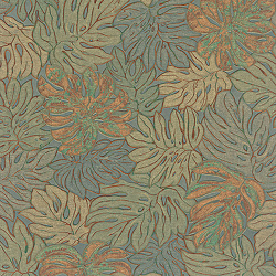 Galerie Wallcoverings Product Code: 30434 - Essentials Wallpaper Collection Galerie Wallcoverings Product Code 30434 - Essentials Wallpaper Collection - Green Orange Gold Colours - Monstera Botanical Print Design