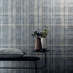 Galerie Wallcoverings Product Code 30438R - Essentials Wallpaper Collection - Grey Blue Colours - Embossed Check Design