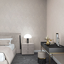 Galerie Wallcoverings Product Code 32280R - Avalon Wallpaper Collection - White Pearl Colours - Art Deco Design