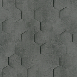 Galerie Wallcoverings Product Code: 34161 - Loft 2 Wallpaper Collection Galerie Wallcoverings Product Code 34161 - Loft 2 Wallpaper Collection - Black Colours - 3D Geometric Hexagon Design