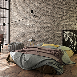 Galerie Wallcoverings Product Code 34168R - Loft 2 Wallpaper Collection - Grey Colours - Brick Texture Design