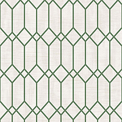 Galerie Wallcoverings Product Code 3735 - Tendenza Wallpaper Collection - Green Colours - Hexagon Trellis Design