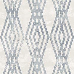 Galerie Wallcoverings Product Code 3767 - Tendenza Wallpaper Collection - White Blue Colours - Trellis Stripe Design