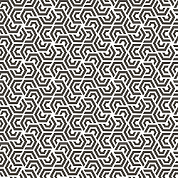 Galerie Wallcoverings Product Code: 3773 - Tendenza Wallpaper Collection Galerie Wallcoverings Product Code 3773 - Tendenza Wallpaper Collection - White Black Colours - Honeycomb Geometric Design