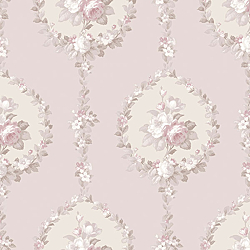Galerie Wallcoverings Product Code: 3904 - Italian Damasks 3 Wallpaper Collection Galerie Wallcoverings Product Code 3904 - Italian Damasks 3 Wallpaper Collection - Pink Cream Beige Colours - Traditional Floral Design
