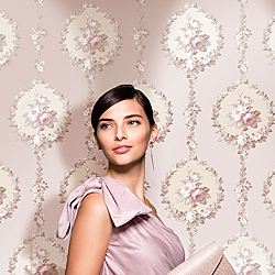 Galerie Wallcoverings Product Code: 3904R - Italian Damasks 3 Wallpaper Collection Galerie Wallcoverings Product Code 3904R - Italian Damasks 3 Wallpaper Collection - Pink Cream Beige Colours - Traditional Floral Design