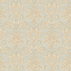 Galerie Wallcoverings Product Code 3935 - Italian Damasks 3 Wallpaper Collection - Blue Gold Colours - Damask Design