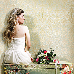 Galerie Wallcoverings Product Code: 3935R - Italian Damasks 3 Wallpaper Collection Galerie Wallcoverings Product Code 3935R - Italian Damasks 3 Wallpaper Collection - Blue Gold Colours - Damask Design