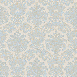 Galerie Wallcoverings Product Code 3936 - Italian Damasks 3 Wallpaper Collection - Blue Beige Cream Colours - Damask Design