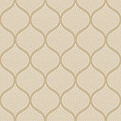 Galerie Wallcoverings Product Code 3951 - Italian Damasks 3 Wallpaper Collection - Cream Beige Gold Colours - Floral Trellis Design