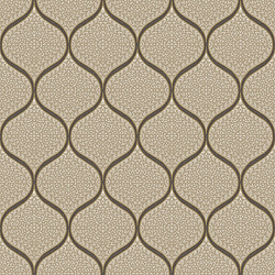 Galerie Wallcoverings Product Code 3959 - Italian Damasks 3 Wallpaper Collection - Brown Beige Gold Colours - Floral Trellis Design