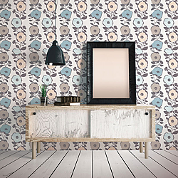 Galerie Wallcoverings Product Code: 51183703R - Skandinavia 2 Wallpaper Collection Galerie Wallcoverings Product Code 51183703R - Skandinavia 2 Wallpaper Collection - Peach Blue Beige Colours - Peach Blue Skandi Floral Bloom Design