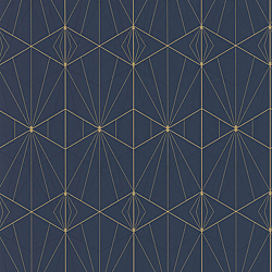 Galerie Wallcoverings Product Code 51192501 - Metropolitan Wallpaper Collection - Blue Colours - Deco Geometric Design