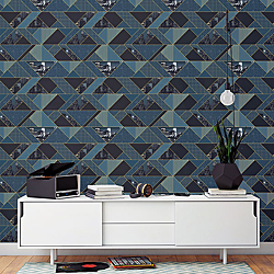 Galerie Wallcoverings Product Code 51192601R - Metropolitan Wallpaper Collection - Teal Colours - Contemporary Scape Design