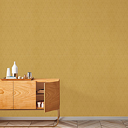 Galerie Wallcoverings Product Code 51192902R - Metropolitan Wallpaper Collection - Yellow Colours - Textured Triangles Design