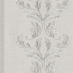 Galerie Wallcoverings Product Code 58253 - Classique Wallpaper Collection - Light Grey Silver Colours - Acanthus Leaf Trail Design