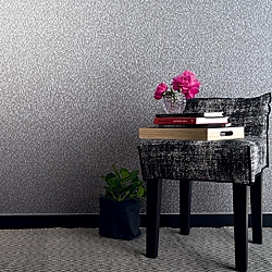 Galerie Wallcoverings Product Code 59348R - The Textures Book Wallpaper Collection - Black Grey Silver Colours - Metallic Mini Mosaic Design