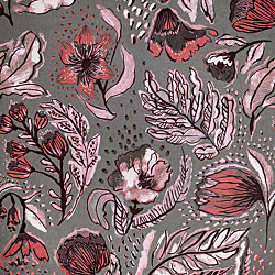 Galerie Wallcoverings Product Code: 81331 - Pepper Wallpaper Collection Galerie Wallcoverings Product Code 81331 - Pepper Wallpaper Collection - Chili Colours - Bring the beauty of the natural world into your home with Galerie's Wild Garden wallpaper. Abstract interpretations of flowers and foliage encompasses some of our best printing techniques of opulent black flock. Nylon fibres are sprinkled on the surface of the matte luxury wallpaper creating a soft velvet texture; its feather-like leaves are enhanced by the co-ordinating flock overlay. Perfect if you're after a decadent and highly unique addition to your interior scheme. All wallpapers from this collection come from sustainable production and are a 100% free of any PVC, solvents and softeners. Design