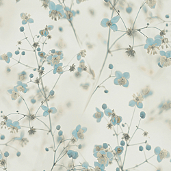 Galerie Wallcoverings Product Code BW51038 - Blooming Wild Wallpaper Collection - Cream Blue Grey Colours - Delicate Buttercup Motif Design