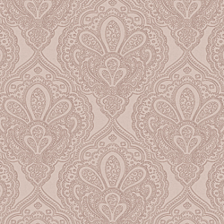 Galerie Wallcoverings Product Code DWP0247-04 - Emporium Wallpaper Collection - Pink Rose Gold Colours - Mehndi Damask Design