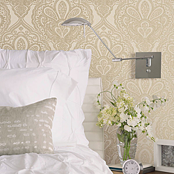 Galerie Wallcoverings Product Code: DWP0247-05R - Emporium Wallpaper Collection Galerie Wallcoverings Product Code DWP0247-05R - Emporium Wallpaper Collection - Gold Colours - Mehndi Damask Design