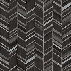 Galerie Wallcoverings Product Code G67716 - Special Fx Wallpaper Collection - Black Grey Silver Colours - Glitter Chevrons Design