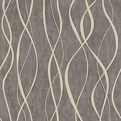 Galerie Wallcoverings Product Code G67737 - Special Fx Wallpaper Collection - Gold Silver Brown Colours - Glitter Ribbons Design