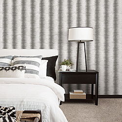 Galerie Wallcoverings Product Code G67953R - Organic Textures Wallpaper Collection - Grey Colours - Zebra Stripe Design