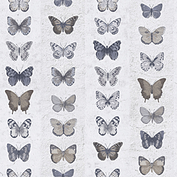 Galerie Wallcoverings Product Code: G67991 - Organic Textures Wallpaper Collection Galerie Wallcoverings Product Code G67991 - Organic Textures Wallpaper Collection - Beige Grey Colours - Jewel Butterflies Stripe Design