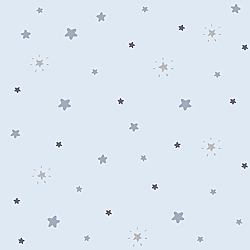 Galerie Wallcoverings Product Code ND21144 - Little Explorers Wallpaper Collection - Blue Silver Colours - Blue Shining Star Design