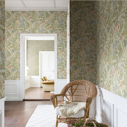 Galerie Wallcoverings Product Code S83101_2 - Hjarterum Wallpaper Collection - Beige Colours - Swedish Flowers and Leaves Design