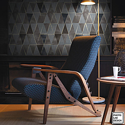 Galerie Wallcoverings Product Code SE20532R - Essentials Wallpaper Collection - Blue Grey Black Colours - Geo Design