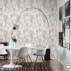 Galerie Wallcoverings Product Code SE20533R - Essentials Wallpaper Collection - Pink Grey Colours - Geo Design