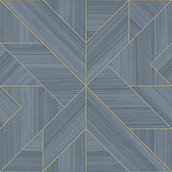 Galerie Wallcoverings Product Code UC21354 - Metropolitan Wallpaper Collection - Blue Colours - Cross Wood Design